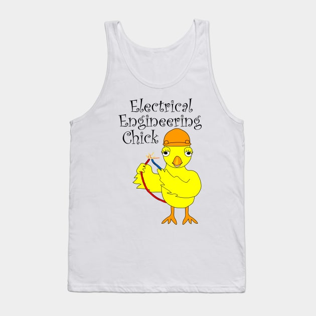 Electrical Engineering Chick Sparks Tank Top by Barthol Graphics